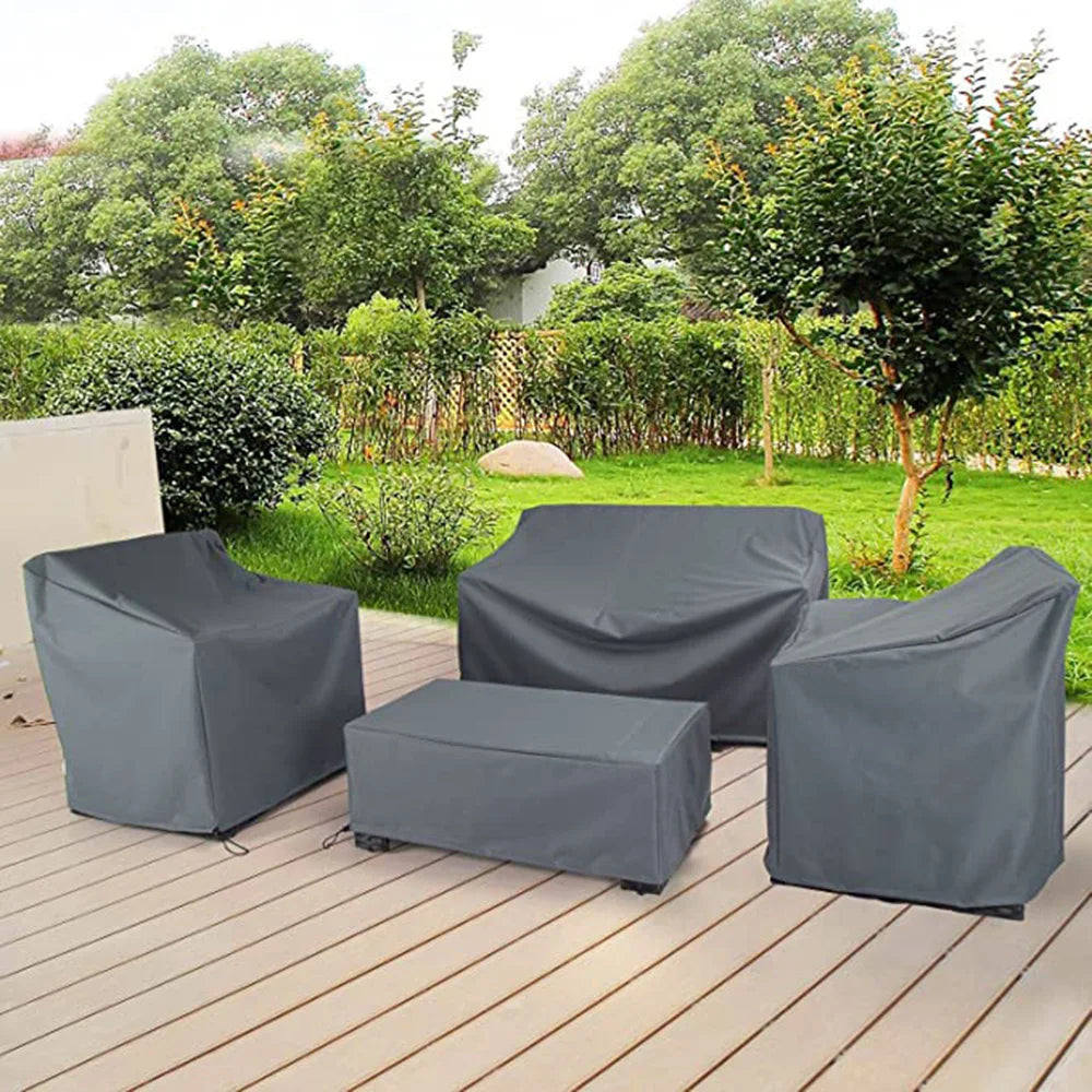 Outfit furnitures cover 4 Piece Wisteria Lane Patio Furniture Cover,  Waterproof and Heavy Duty Garden Furniture Cover Set Waterproof