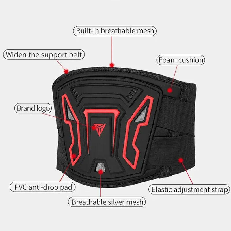 Waist protector belt for motorcycle