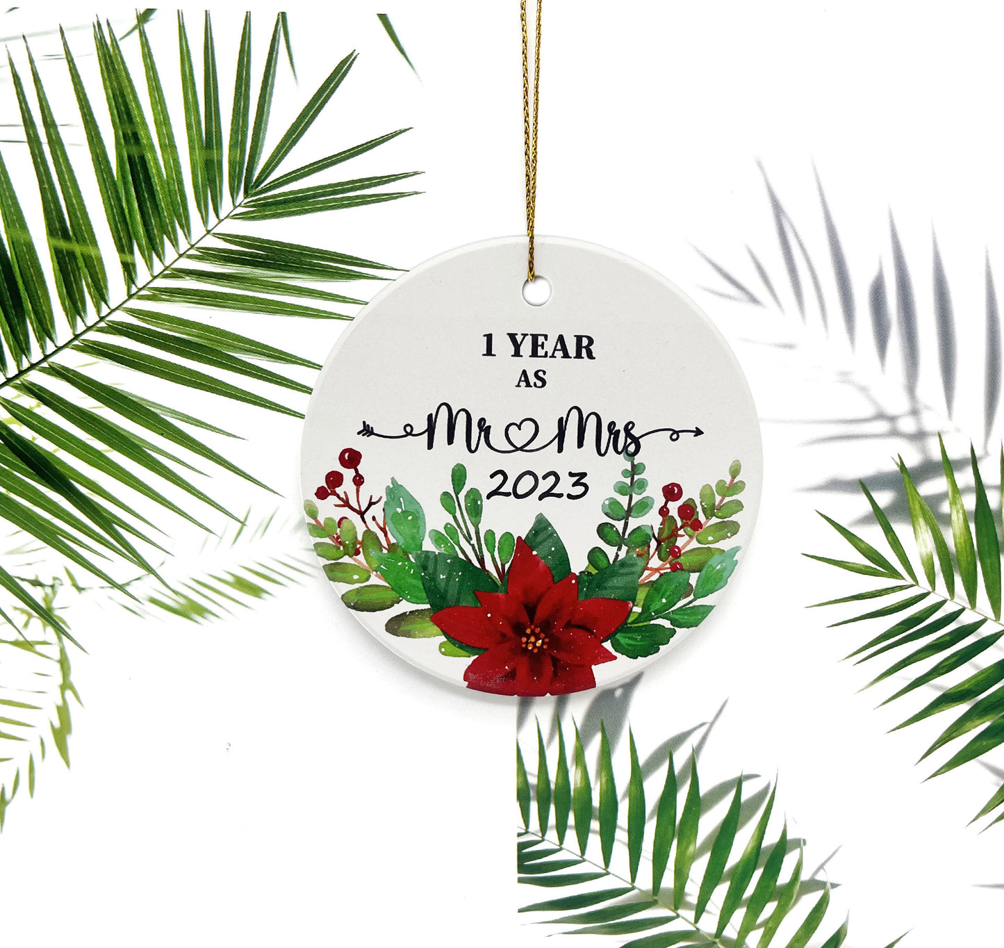 Christmas Ceramic Round Decorations Pendant