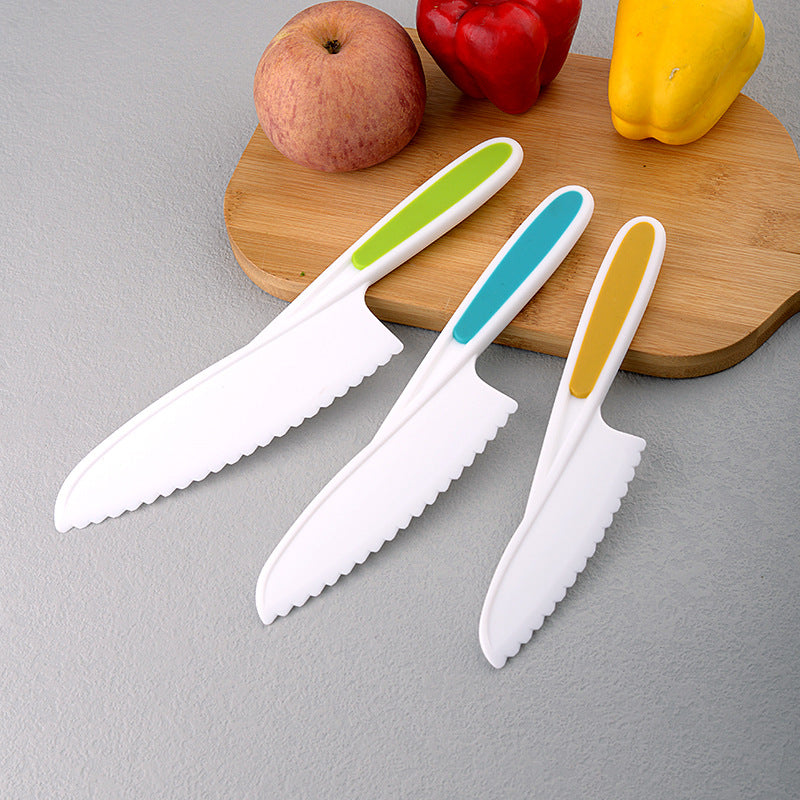 Children's Plastic Knife Cake Knife Fruit Knife Safe knife Anti sharp Not dangerous for children