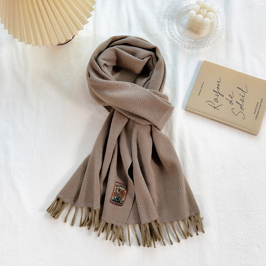 Women's Korean-style All-match Monochrome Scarf