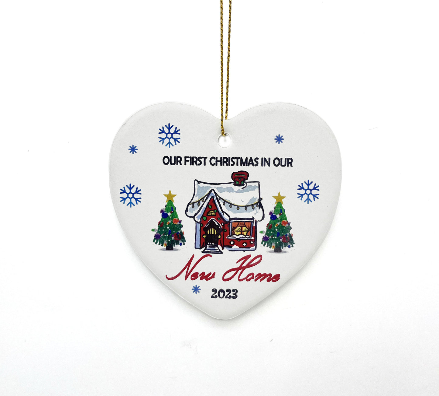 Christmas Ceramic Round Decorations Pendant