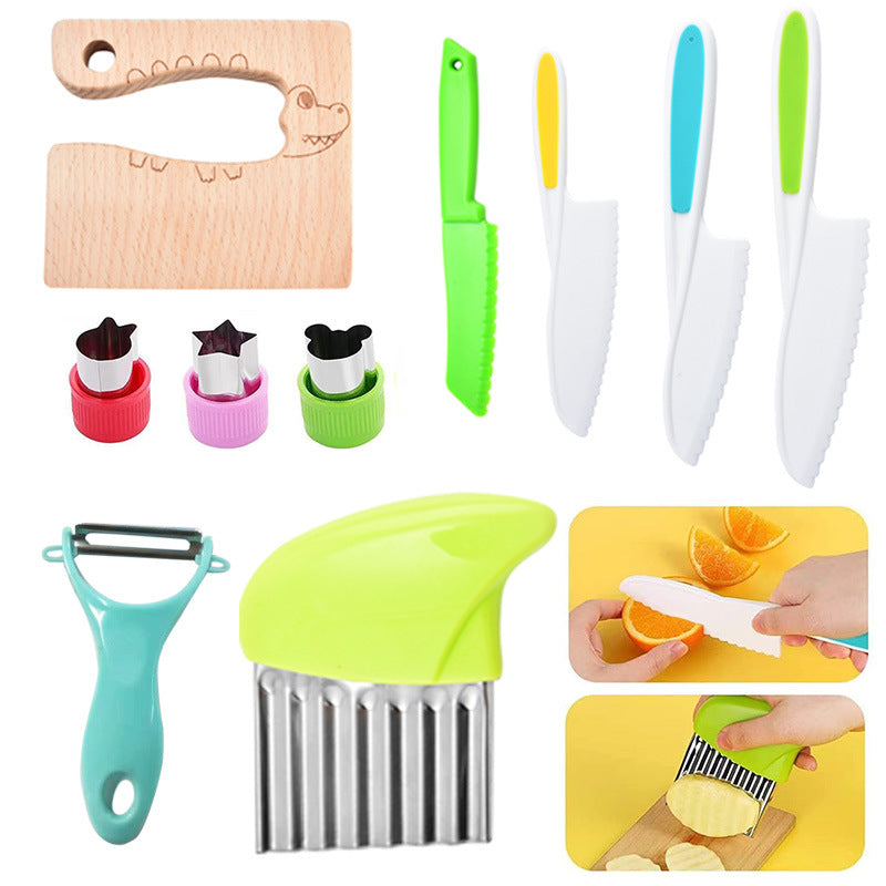 Children's Plastic Knife Cake Knife Fruit Knife Safe knife Anti sharp Not dangerous for children