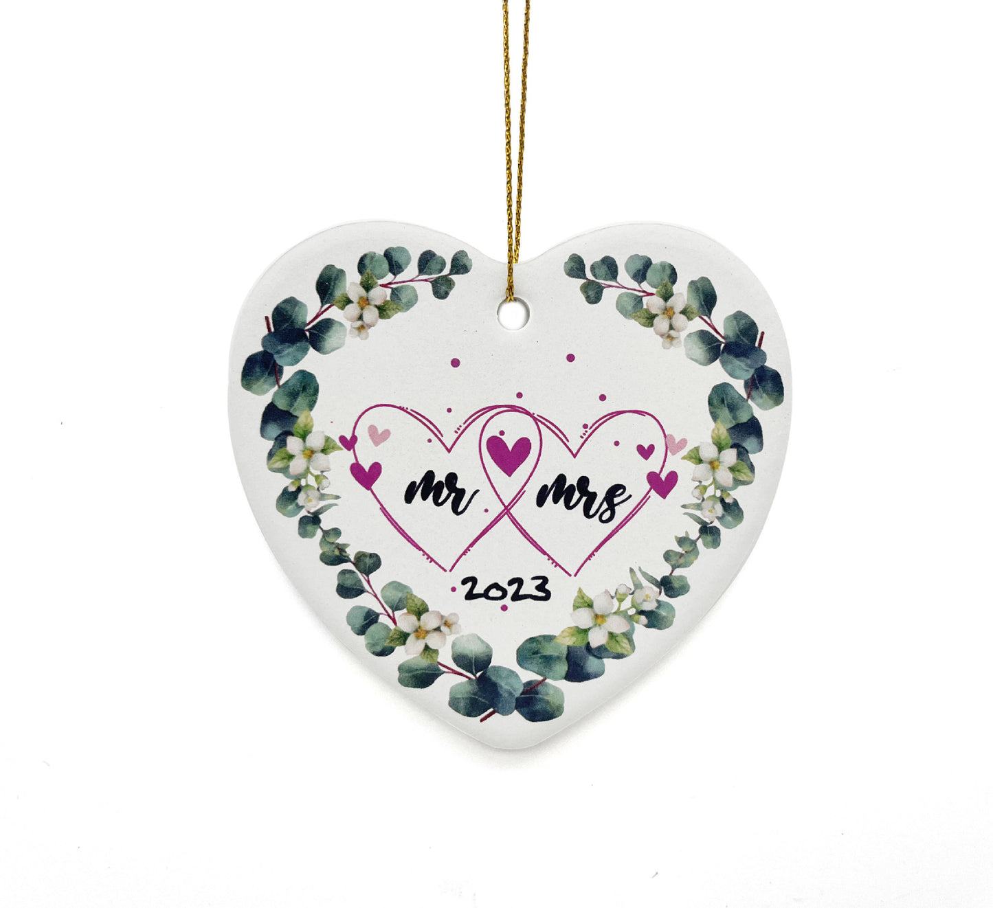 Christmas Ceramic Round Decorations Pendant