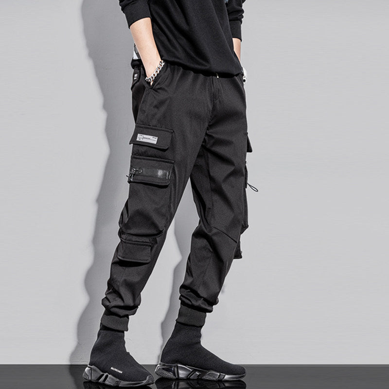 Men's Ankle-tied I Loose Function Multi-pocket Cargo Pants