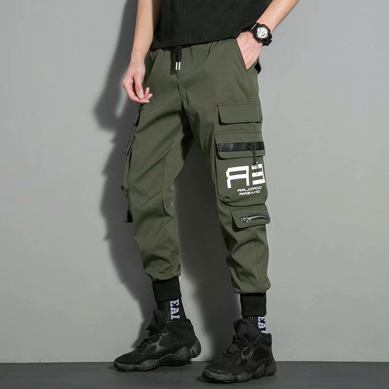 Men's Ankle-tied I Loose Function Multi-pocket Cargo Pants