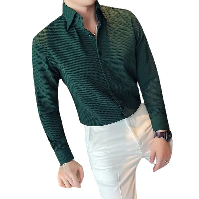 Men's Long-sleeved shirt Business High-grade Slim Shirt for men