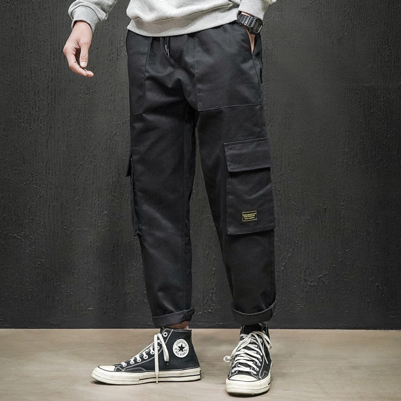 Straight Cargo Pants Men's Trousers