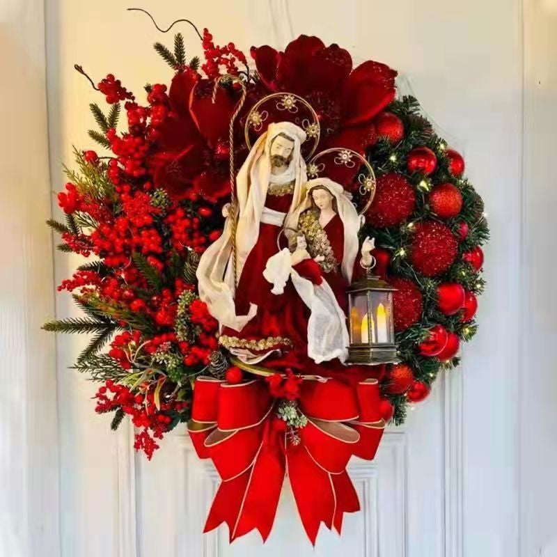 Handmade door decorations Christmas Holiday Decorations Jesus Door Hanging