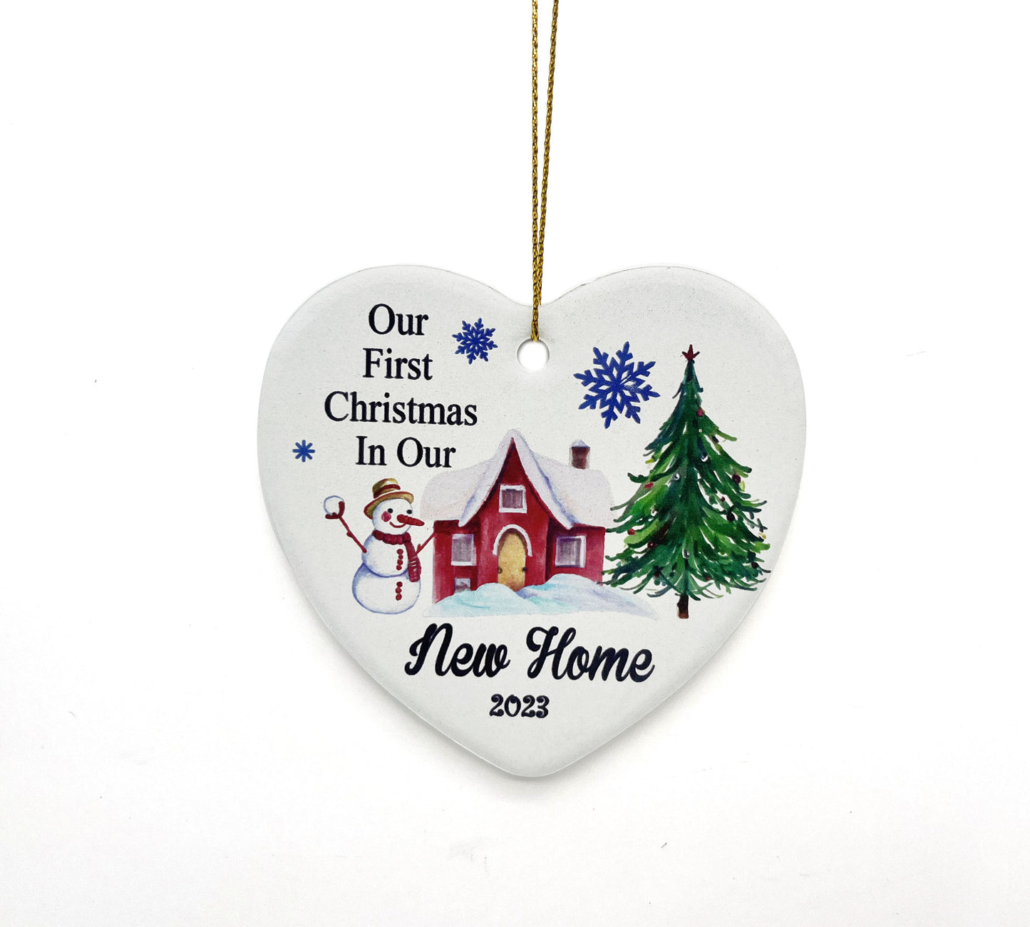 Christmas Ceramic Round Decorations Pendant