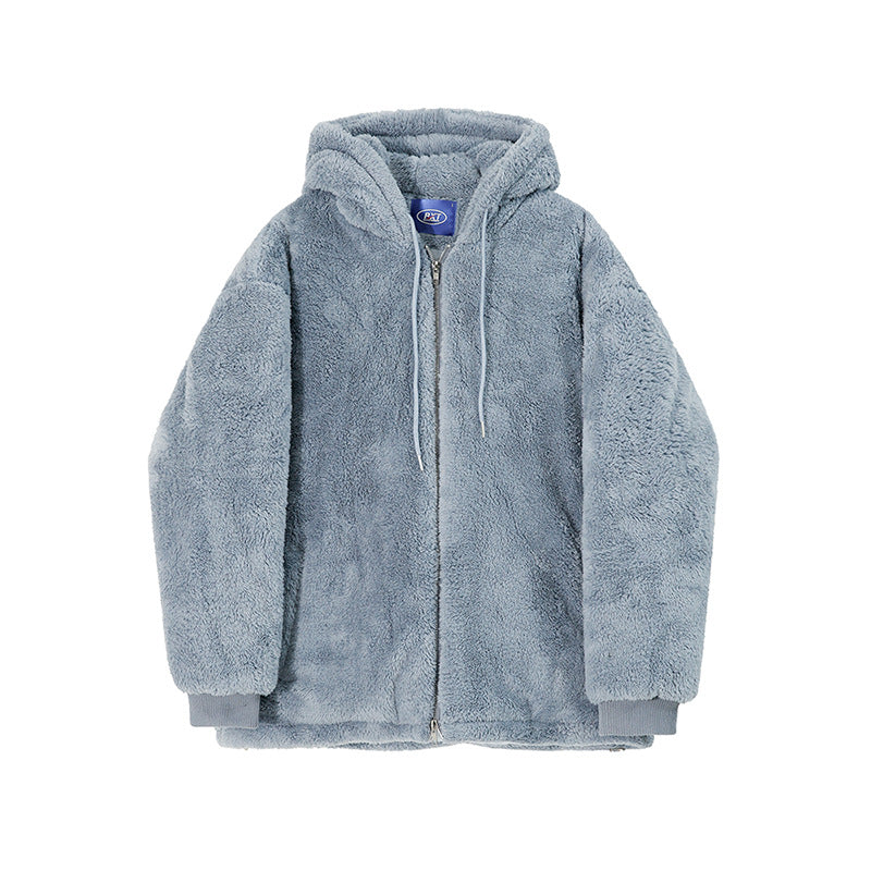 Men's sweatshirt Lamb Wool Thickened Hooded Sweatshirt