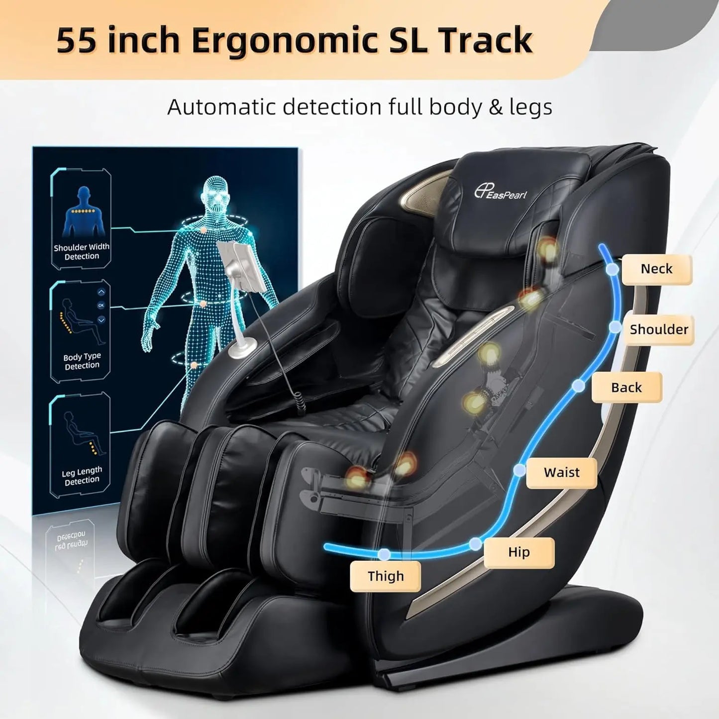 4D Full Body Zero Gravity Massage Chairs with APP, SL Track Shiatsu Stretch Massage Recliner Chair with app 2024 Massage Chair