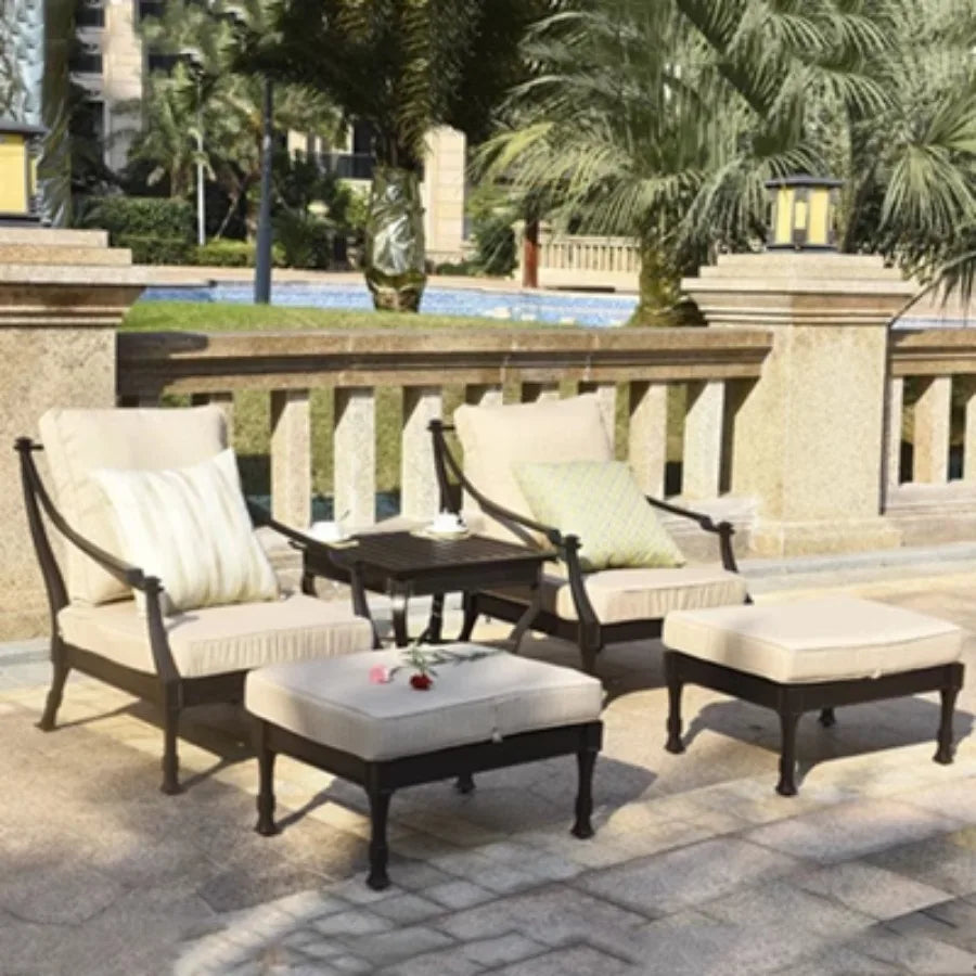 Unique Outdoor Furniture Sets Dining Lounge Back Yard Patio Furniture Sets Sectional European High Quality Mueble Jardin Chairs