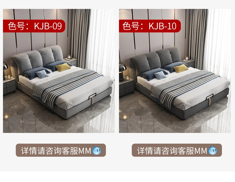 Bedroom Furniture Modern Accessories Double Queen Size Bed With Storage Sleeping Camas De Casal De Luxo Home Decoration