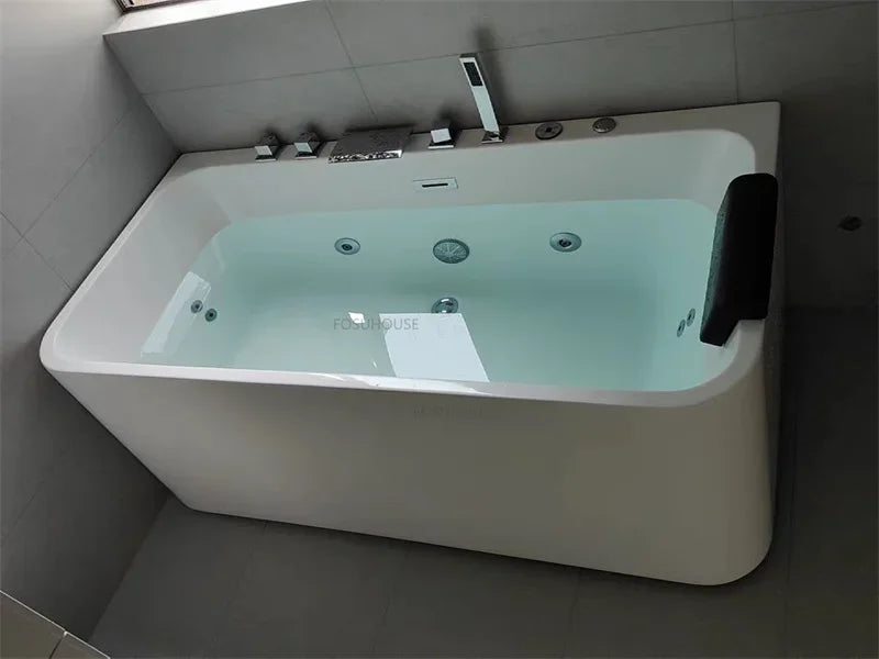 Acrylic Detached Bathtubs Bathroom Adults Surf Massage Bathtub Creative Household Indoor Whirlpool Tub Portable Bathtub