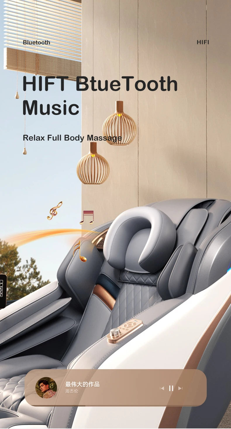 Whole Body airbag Massage chair Electric Bluetooth speaker Large LCD massage chair sofa Jare 008C 2024 New upgrade 4D