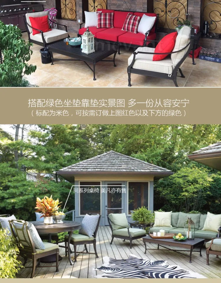 Unique Outdoor Furniture Sets Dining Lounge Back Yard Patio Furniture Sets Sectional European High Quality Mueble Jardin Chairs