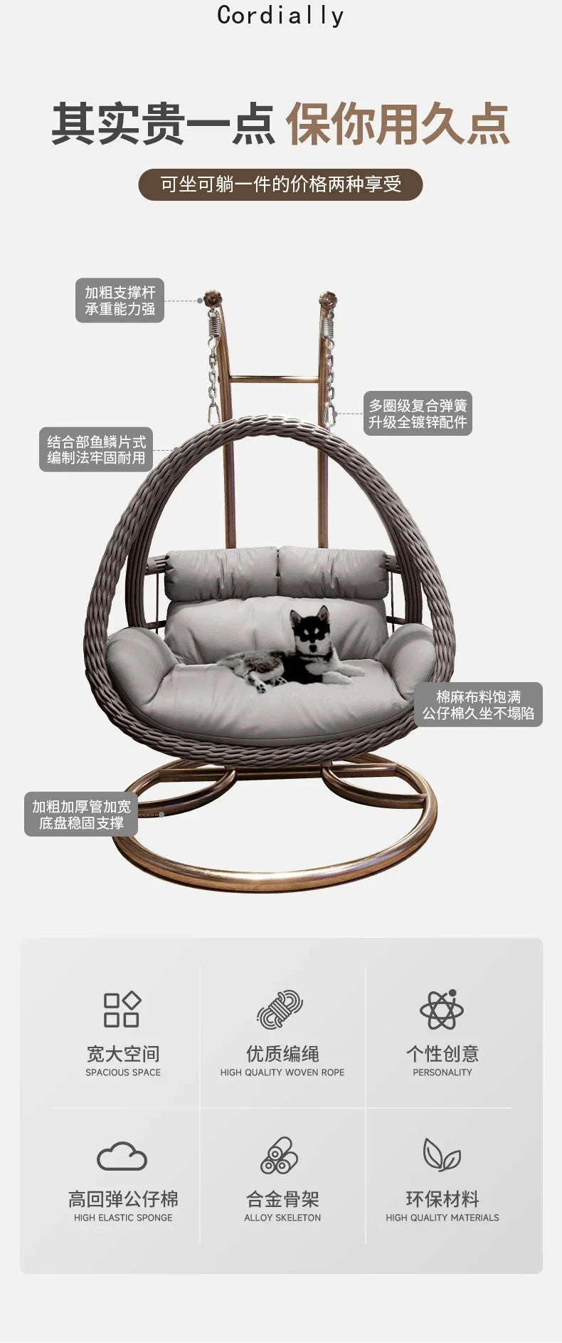 Balcony Basket Swing Chair Rattan Hanging Indoor Hammock Swing Chair Rocking Egg Muebles Jardin Exterior Y Terraza Furniture