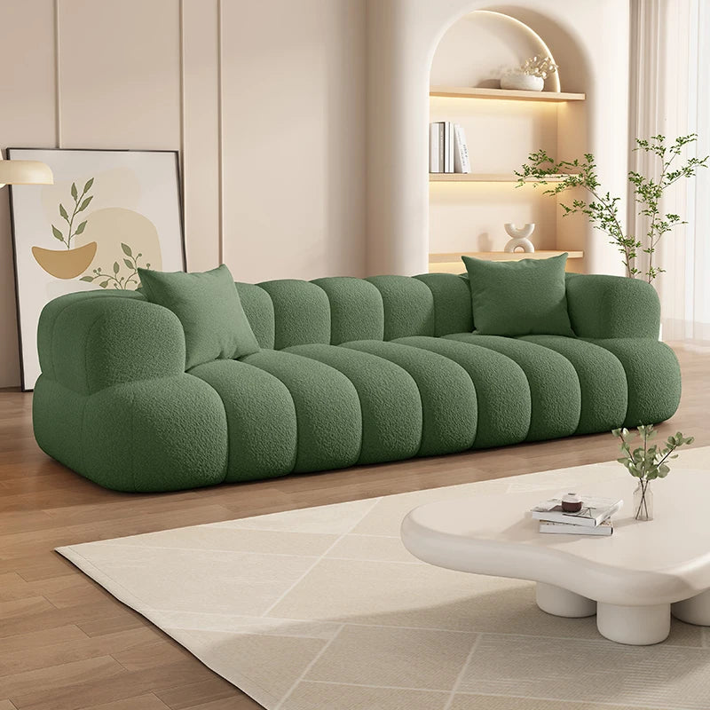 Cream Cloud Design Sofa Lazy Living Room Modern Wedding Relax Single Couch Accent Divani Da Soggiorno Nordic Furnitures