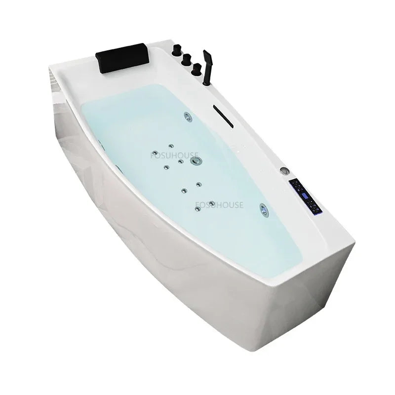 Light Luxury Acrylic Hydromassage Bathtub Massage Household Bathroom Fixture Portable Bathtub Multifunction Whirlpool Bathtub