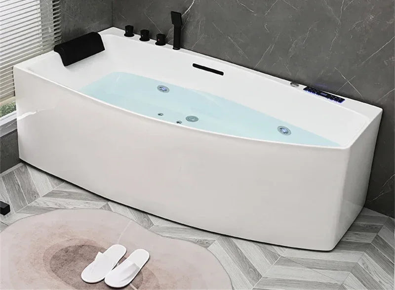 Light Luxury Acrylic Hydromassage Bathtub Massage Household Bathroom Fixture Portable Bathtub Multifunction Whirlpool Bathtub