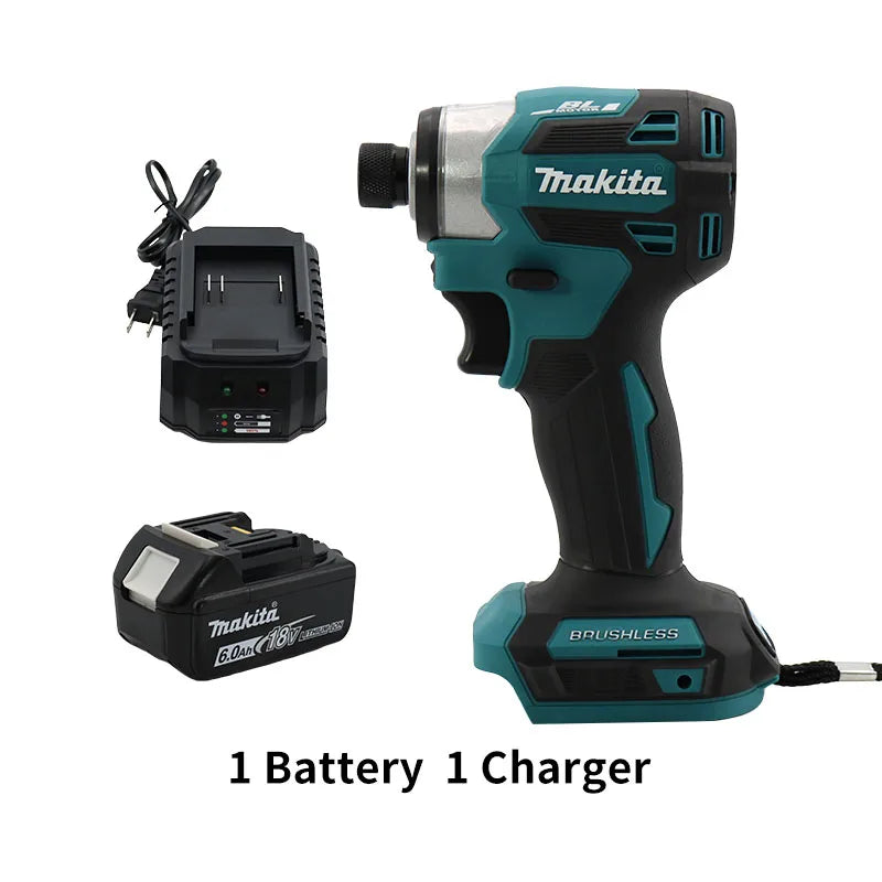 New Makita DTD173 Brushless Cordless 18V Lithium Battery Impact Screwdriver Speed 3600RPM Home Electric Drill Power Tools