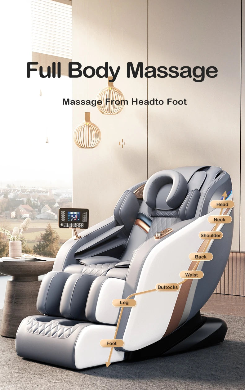 Whole Body airbag Massage chair Electric Bluetooth speaker Large LCD massage chair sofa Jare 008C 2024 New upgrade 4D