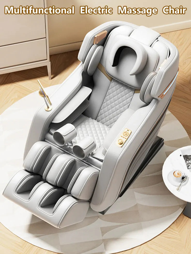 Electric LCD Screen Massage Chair Full Body Airbags Zero Gravity Massager Relaxing Hifi Bluetooth Music Chair Multi Functional