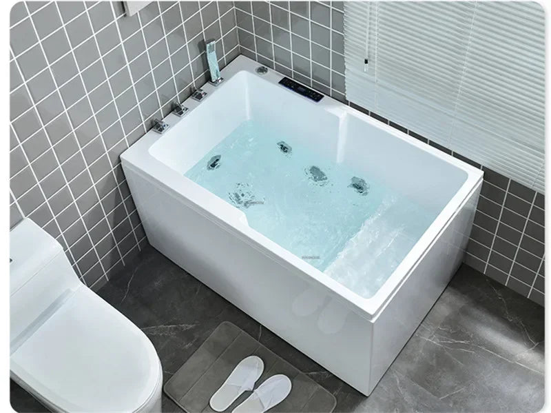 Modern Acrylic Freestanding Bathtub Small Apartment Bathroom Massage Bathtub Onstant Temperature Surfing Jacuzzi Bath Tub