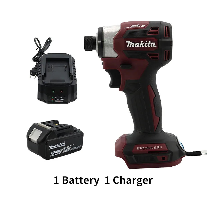 New Makita DTD173 Brushless Cordless 18V Lithium Battery Impact Screwdriver Speed 3600RPM Home Electric Drill Power Tools