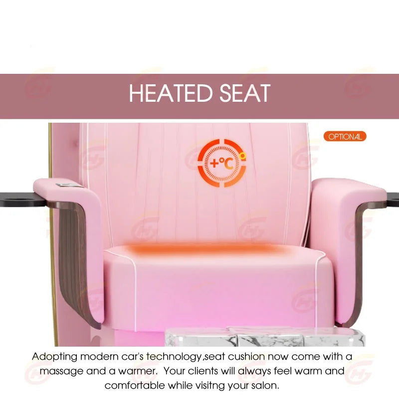 Light Luxury Modern Throne Professional High-Back Foot Spa Massage Chair Manicure and Pedicure Chair Manicure Salon Furniture