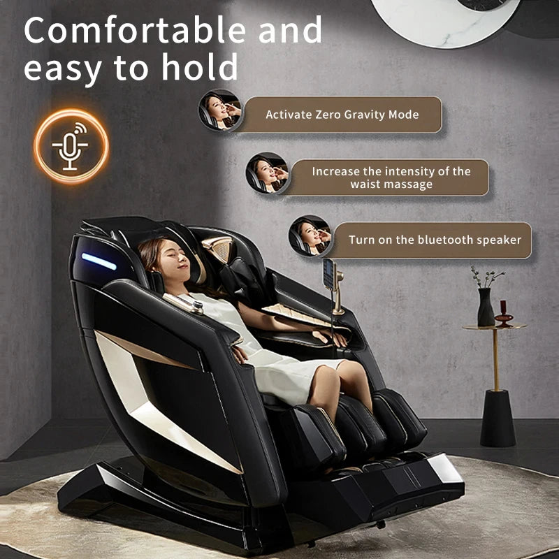 4D SL-Track Zero Gravity full body AirBag Massager Chairs Home 3D Office Chair Luxury Electric Massage Sofa