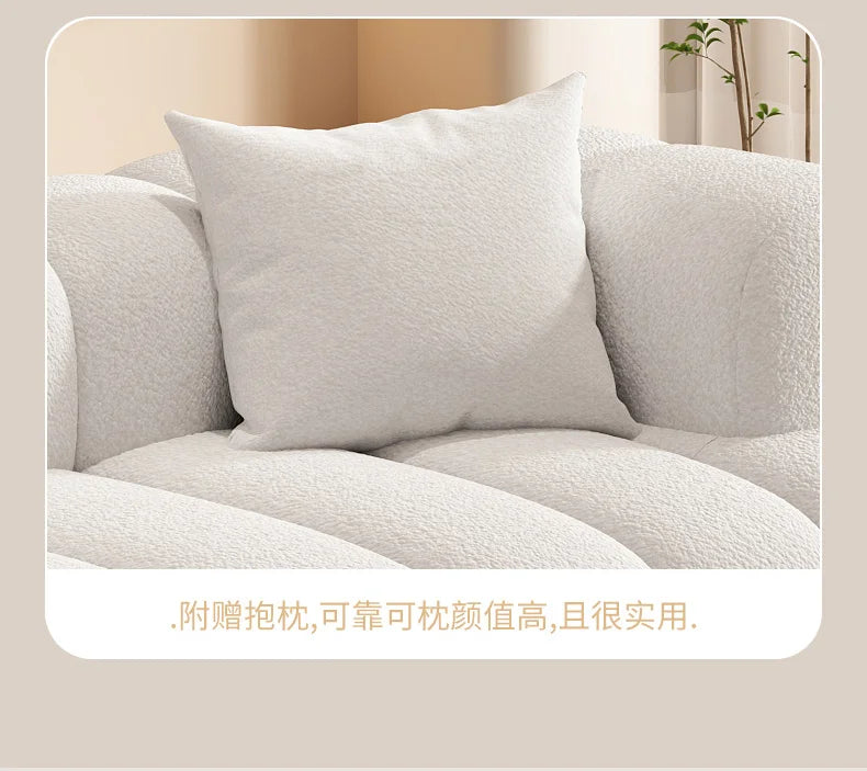 Cream Cloud Design Sofa Lazy Living Room Modern Wedding Relax Single Couch Accent Divani Da Soggiorno Nordic Furnitures