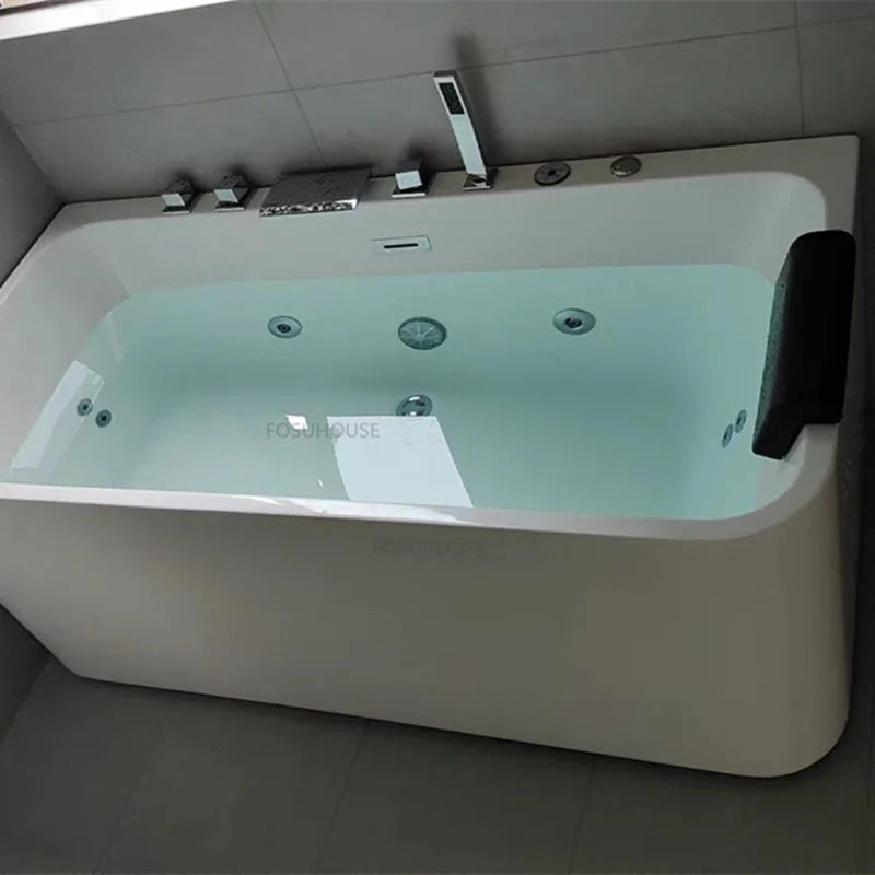 Acrylic Detached Bathtubs Bathroom Adults Surf Massage Bathtub Creative Household Indoor Whirlpool Tub Portable Bathtub