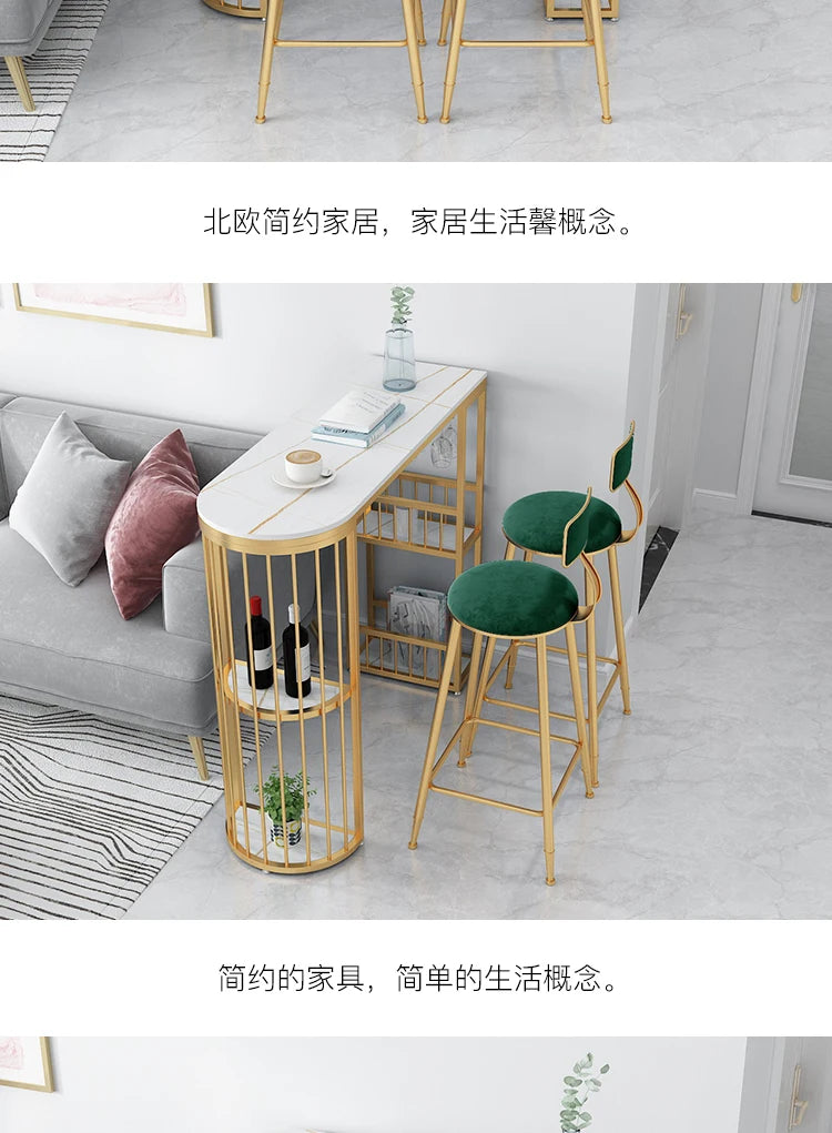 Luxury Modern Console Marbre Living Room Sofa Tables Nordic Home Iron Sofa Table Furniture Bedroom Decoration Cabinet