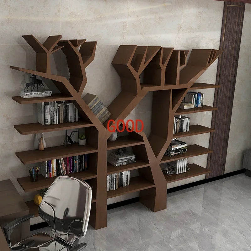 Book shelf Shelves Wood Tree Bookshelf Storage Living Room Bookends Library Buffet Cabinet Estanteria Madera Room Furniture