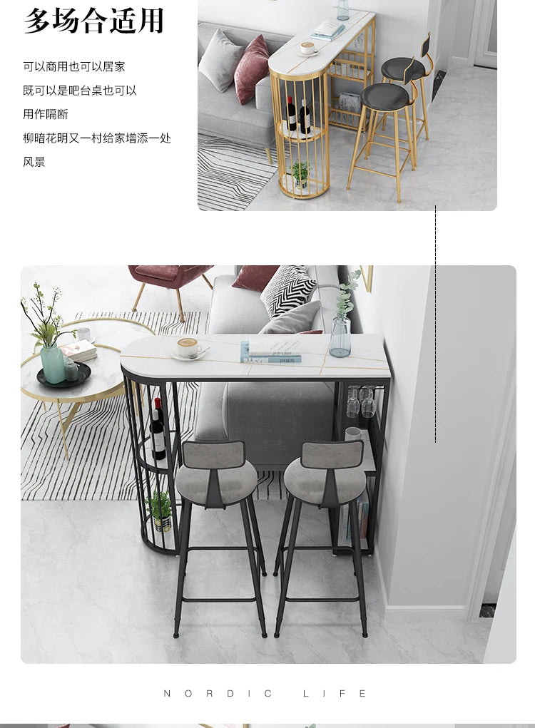 Luxury Modern Console Marbre Living Room Sofa Tables Nordic Home Iron Sofa Table Furniture Bedroom Decoration Cabinet