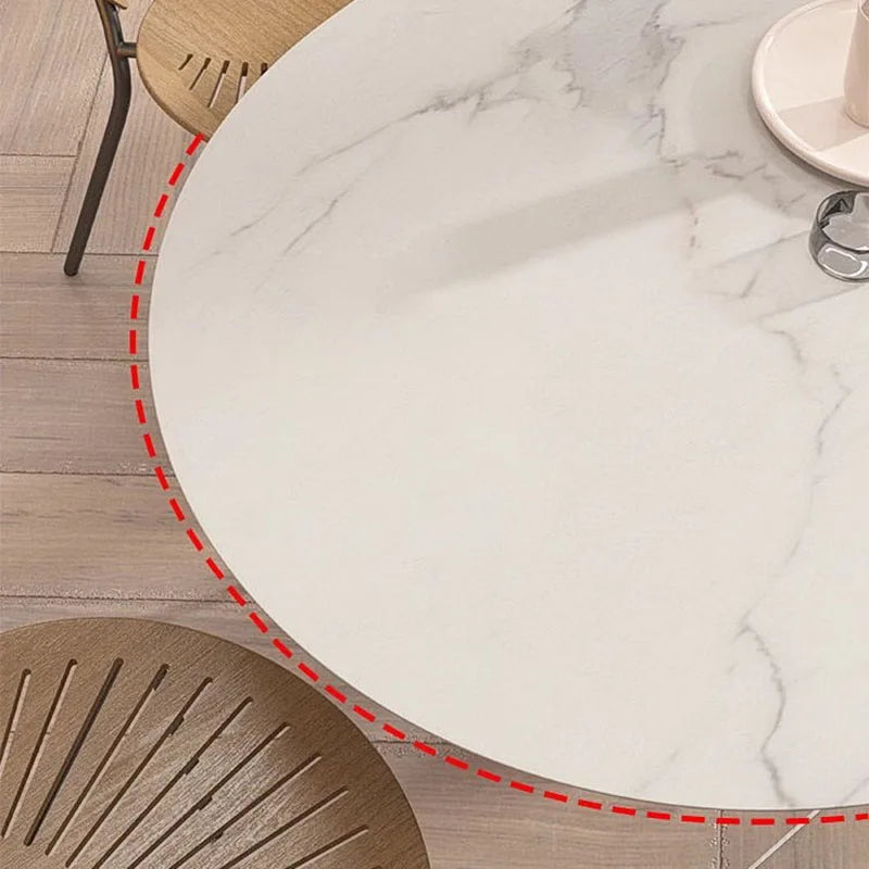 Luxury Oval White Dining Table