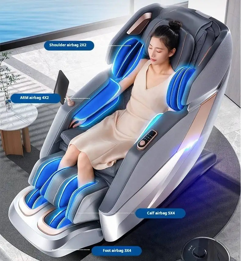 4D SL-Track Zero Gravity full body AirBag Massager Chair Home 3D Office Chair Luxury Electric Massage Sofa