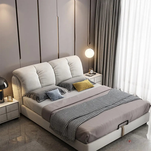 Bedroom Furniture Modern Accessories Double Queen Size Bed With Storage Sleeping Camas De Casal De Luxo Home Decoration