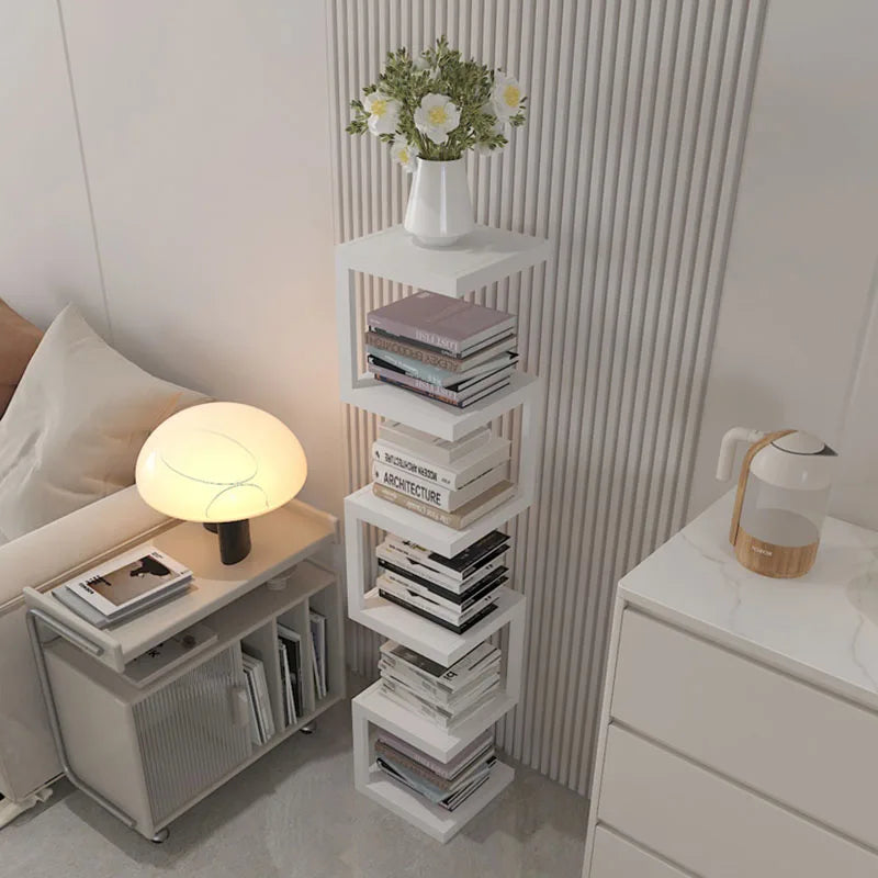 Book Nook Bookcase Cabinet Modern White Floating Mainstays Cube Storage Bookshelf Decor Estante Para Libros Room Organizer