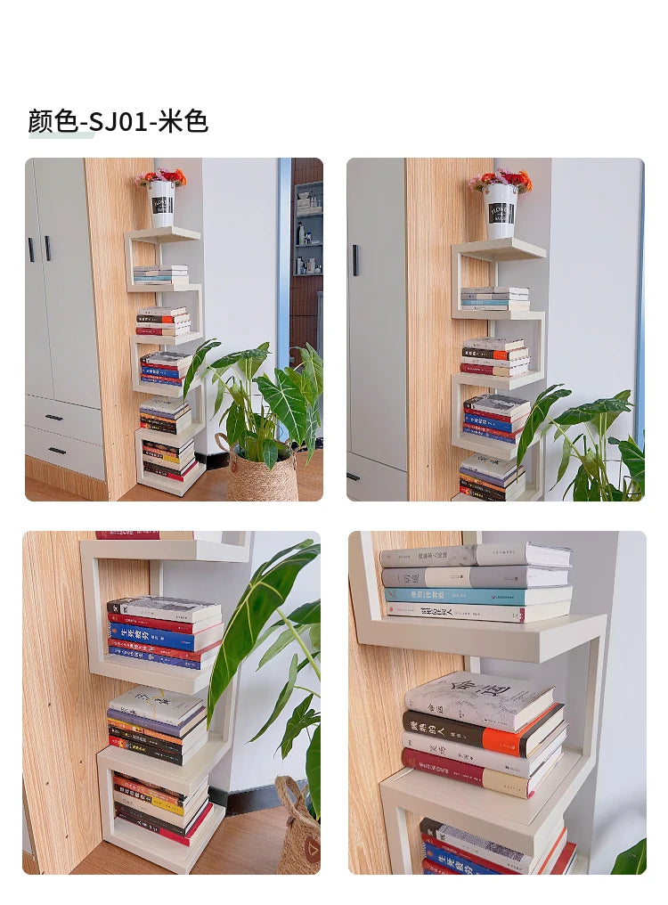 Book Nook Bookcase Cabinet Modern White Floating Mainstays Cube Storage Bookshelf Decor Estante Para Libros Room Organizer