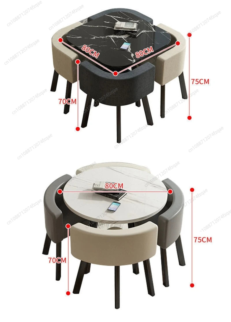 Table Coffee Tea Table Side Table Luxury Dining Chair Furniture For Living Room Home Seating Area Leisure Table And Chair Set