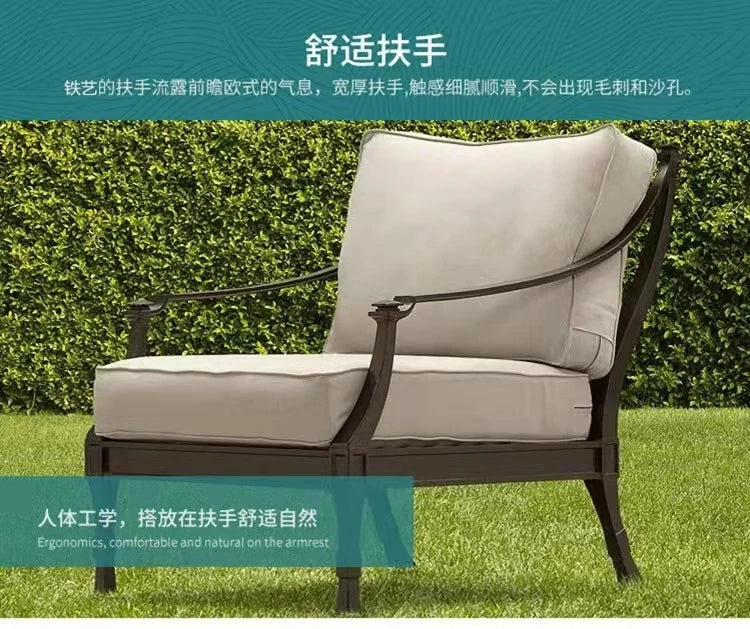 Unique Outdoor Furniture Sets Dining Lounge Back Yard Patio Furniture Sets Sectional European High Quality Mueble Jardin Chairs