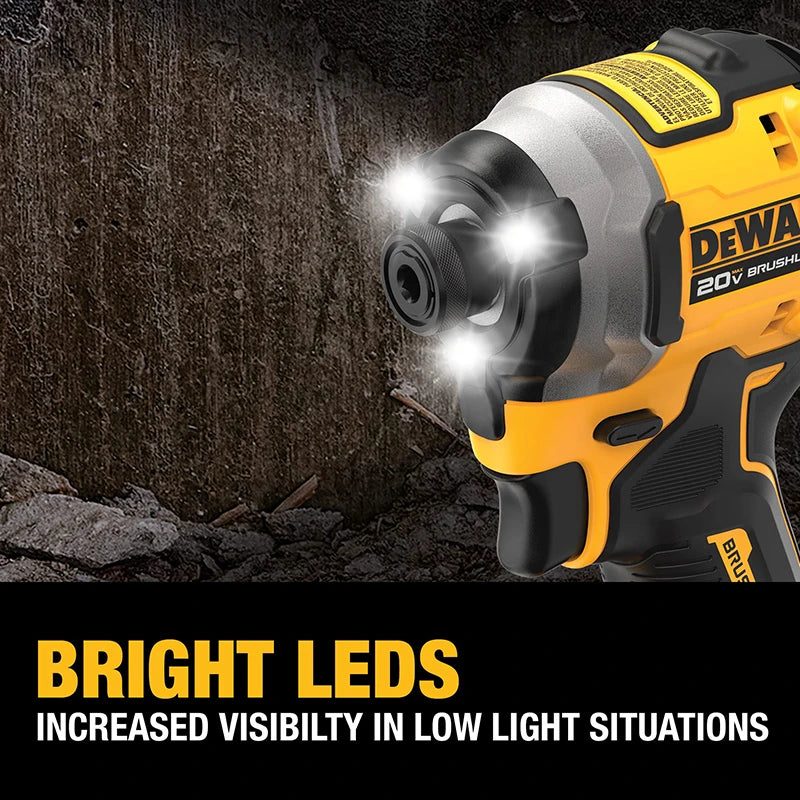 DEWALT 20V Cordless Impact Driver DCF850 Brushless Drill 205N.m