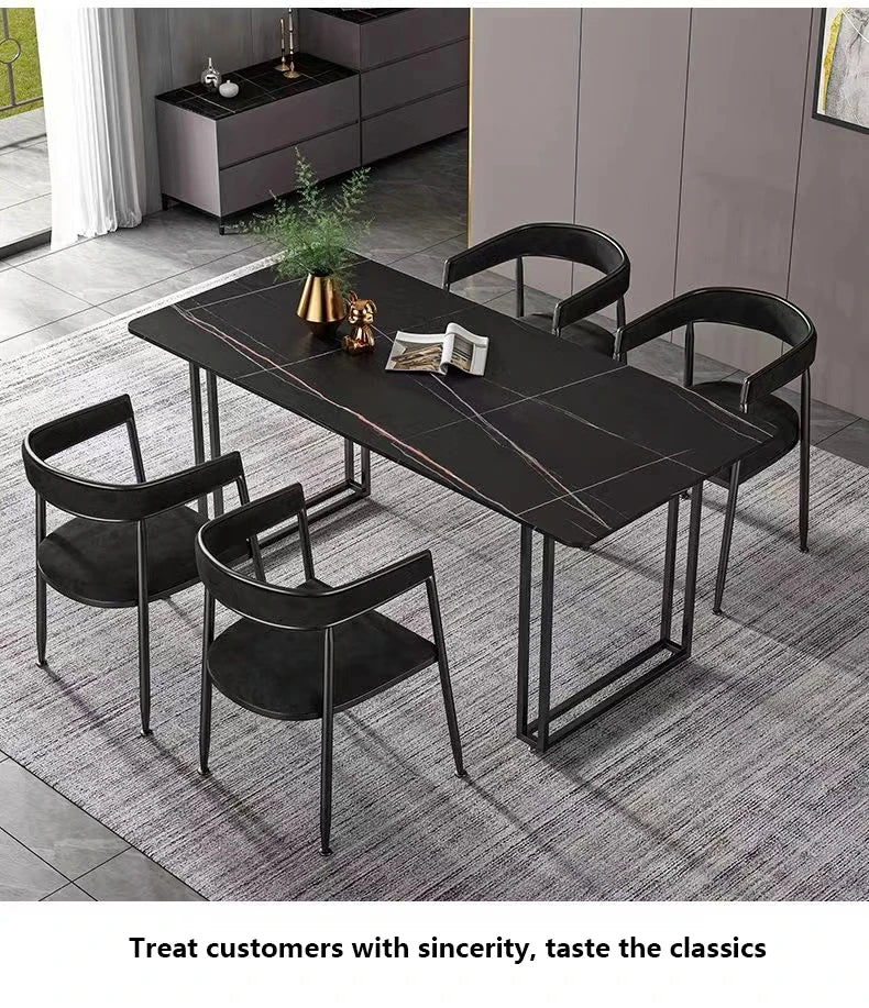 Kitchen Nordic Dining Table Gold Legs Organizer Apartment Library Coffee Tables Office Restaurant Mesas De Jantar Home Furniture