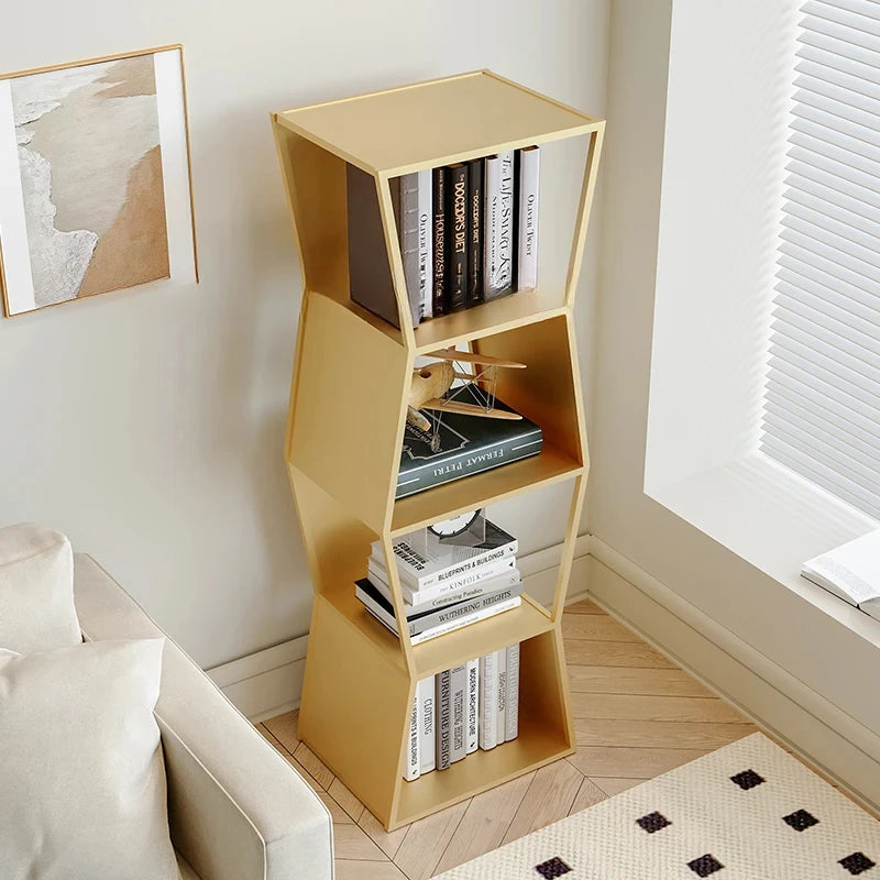 Black Metal Cube Storage Bookcase, Filing Bookshelf, Minimalist Display, Livingroom Furniture