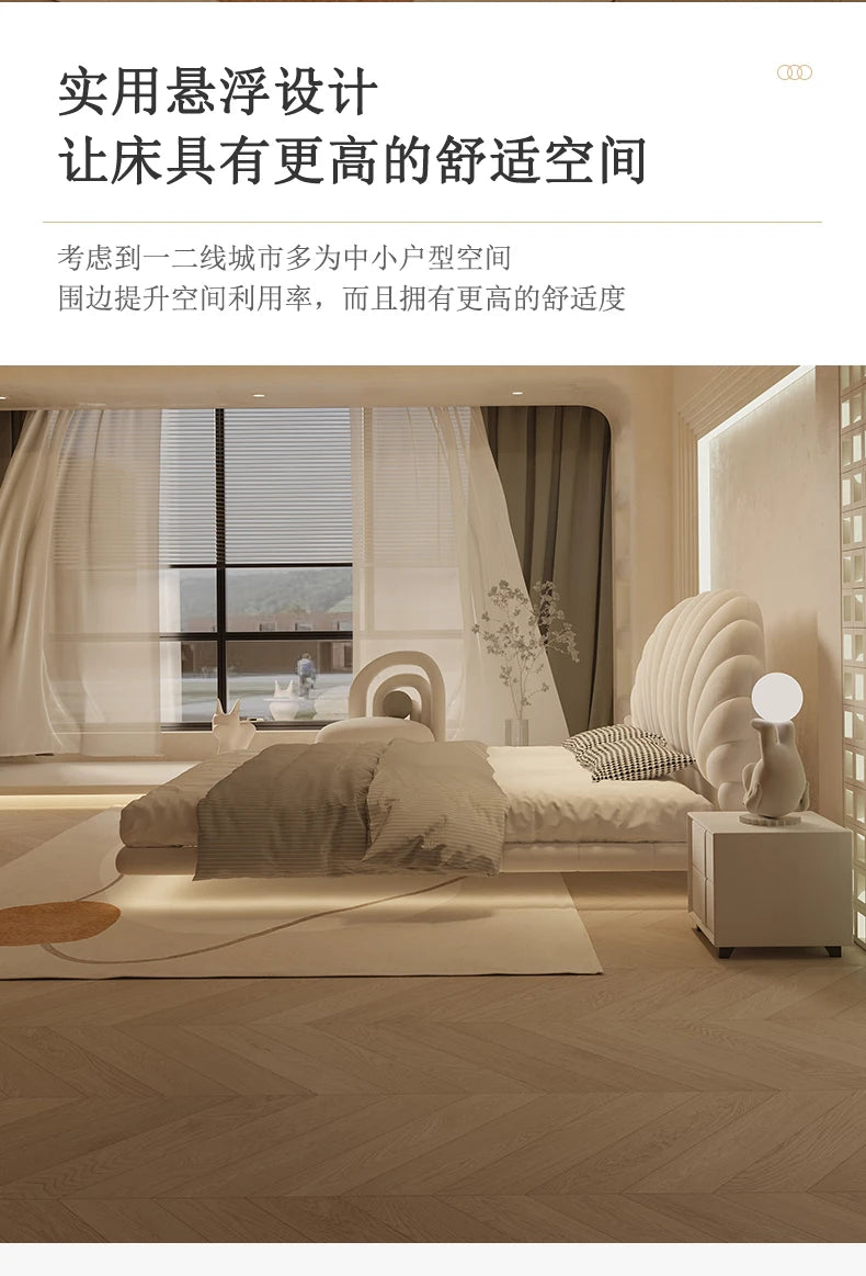 Unique Modern King Size Bed Modern Pretty White Princess Bed Loft Comferter Camas De Dormitorio Luxury Bedroom Set Furniture