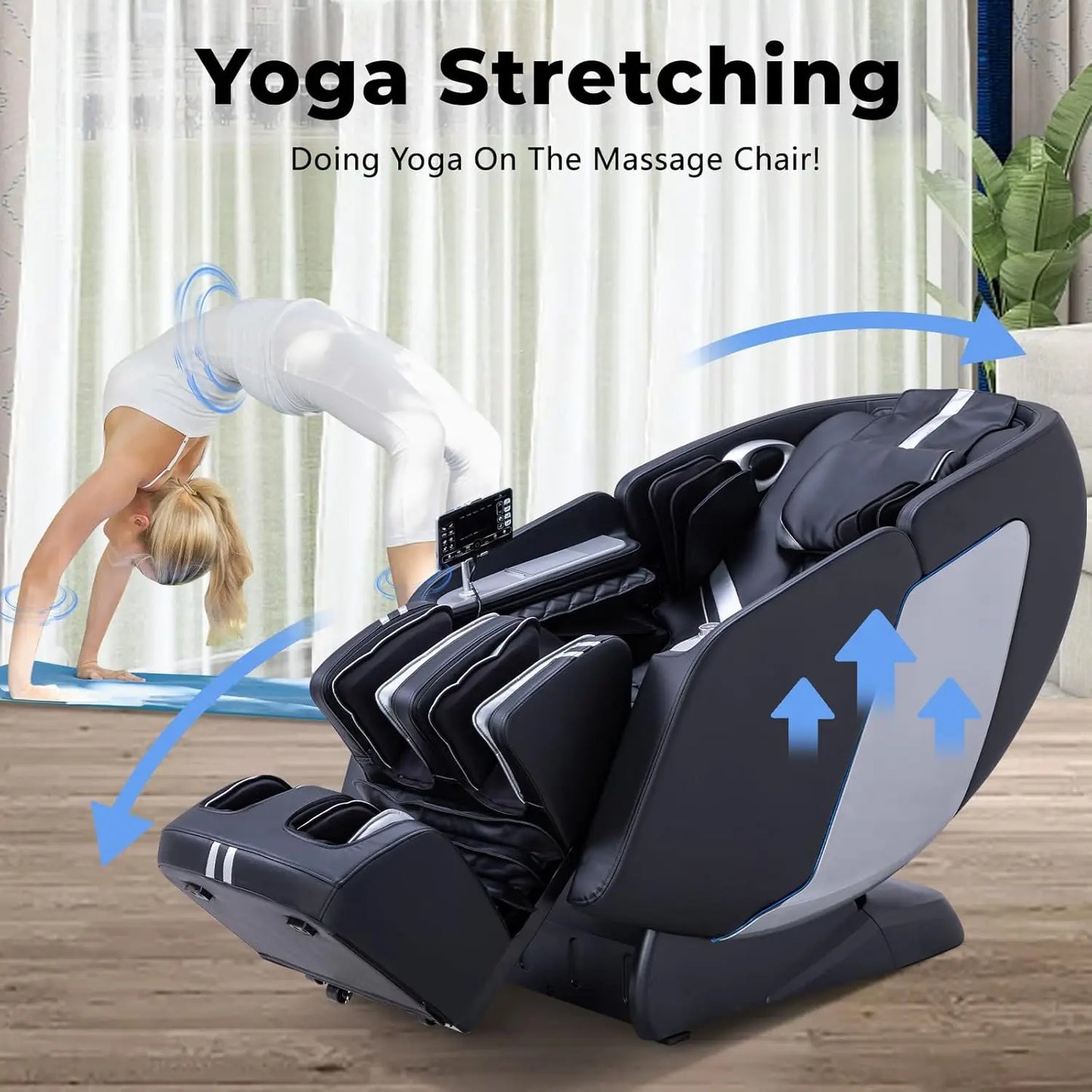 Massage Chair 2024 Full Body Massage Chair with Zero Gravity, Extended Footrest, SL Track, Yoga Stretch, Foot Rollers