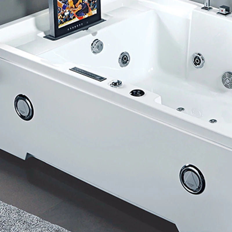 1850mm Bathroom Whirlpool Bathtub with LED Lights